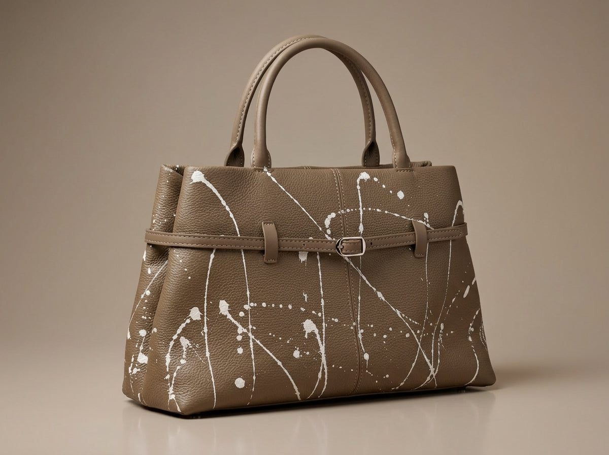 Canvas Studios | Premium Structured Top Handle Bag – Dune