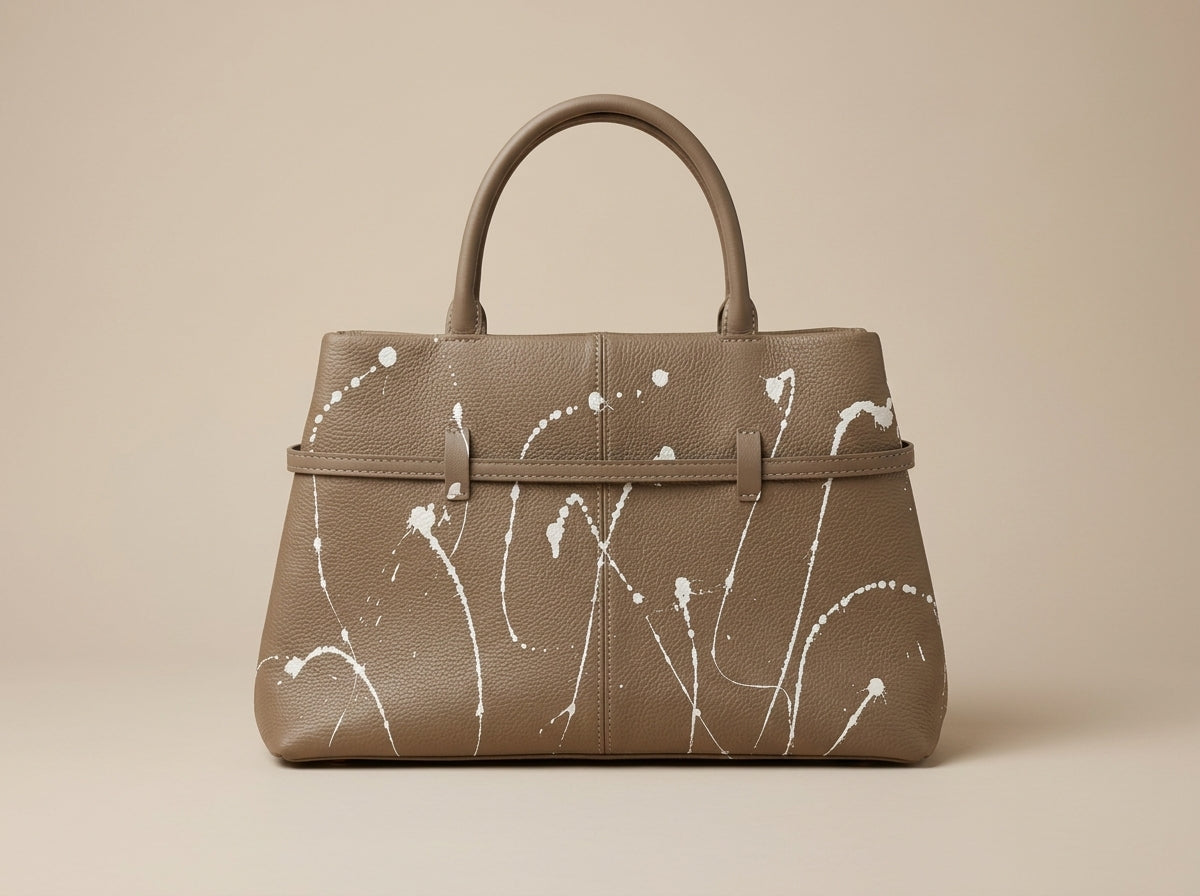Canvas Studios | Premium Structured Top Handle Bag – Dune