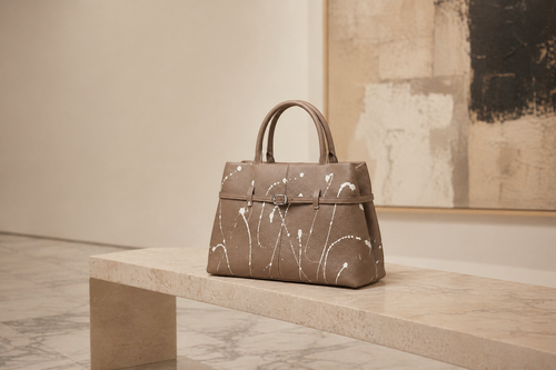 Canvas Studios | Premium Structured Top Handle Bag – Dune