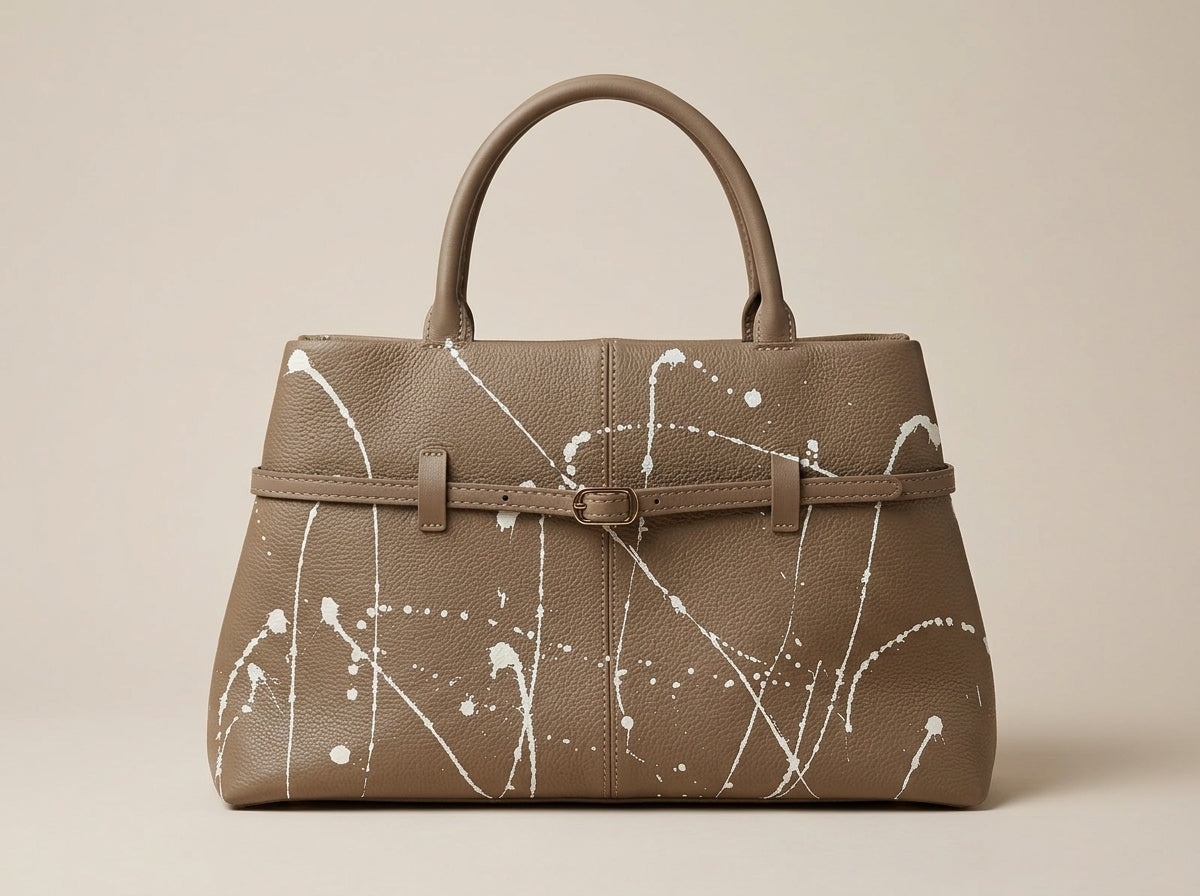 Canvas Studios | Premium Structured Top Handle Bag – Dune