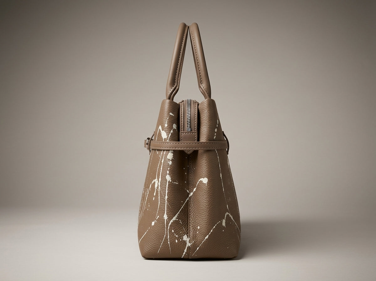 Canvas Studios | Premium Structured Top Handle Bag – Dune